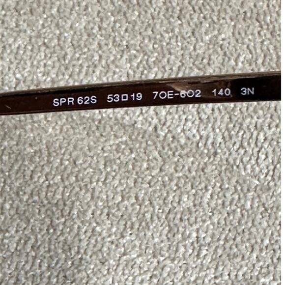 Prada Gold Metal Frame Sunglasses SPR62S With Case - Picture 7 of 8